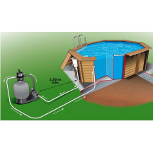 Piscine bois Ubbink Ocea 5,10 x h1,20m