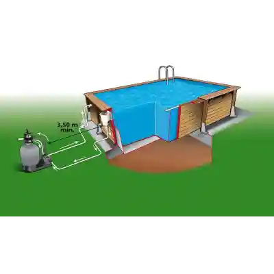 Piscine bois Ubbink Azura 5,05 x 3,50m