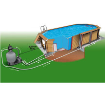 Piscine bois Ubbink Ocea 8,60 x 4,70 x h1,30m