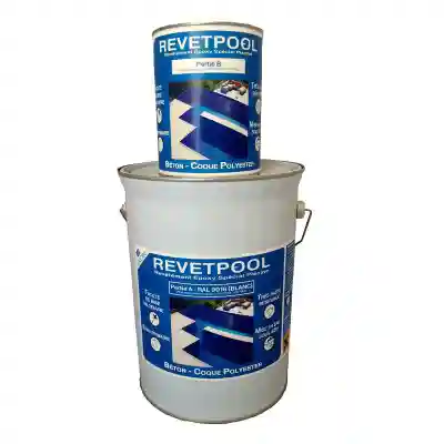Peinture époxy blanche 5L pour piscine
