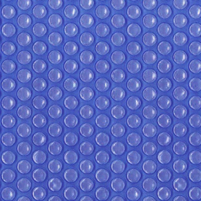 Bâche à bulles piscine 400 microns bleue (Bordée 4 côtés)