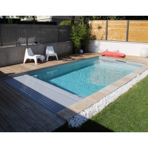 Volet de piscine à caillebotis immergés sur-mesure