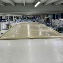 Bâche d\'hiver opaque Laponie avec boudins d\'eau pour piscine