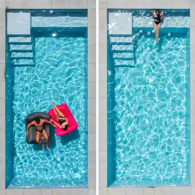 Piscine coque vinylester 8 x 3,80 m Divana by Belora