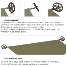 iS 70R pour iScoot APF : enrouleur / dérouleur pour bâche à barres