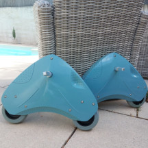 Enrouleur de bâche à barre universel Padolo avec télécommande sans fil