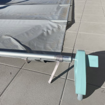 Enrouleur de bâche à barre universel Padolo avec télécommande sans fil