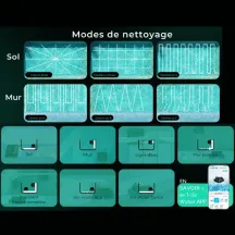 Modes de nettoyage et déplacements
