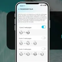 Programmation hebdomadaire du robot piscine sans fil Wybot S2