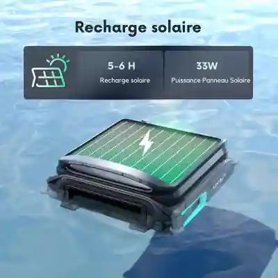Recharge solaire du skimmer de surface solaire Wybot F1