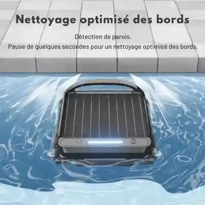 Nettoyage optimisé des bords de la piscine