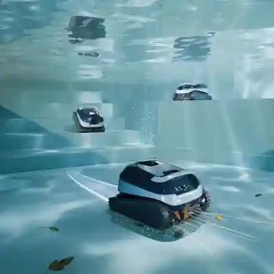 Robot piscine Dolphin EON 120d - Nettoyage complet de la piscine