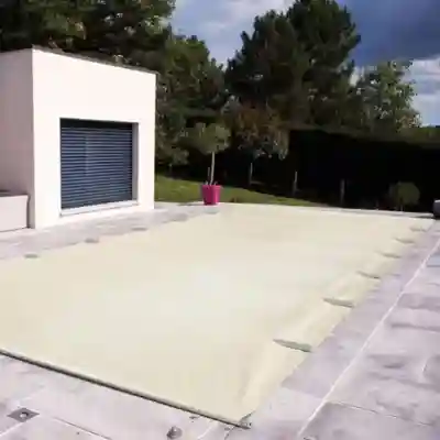 Bâche à barres Aqualux CovBar Vital pour piscine 4 x 3 m