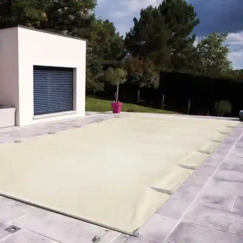 Bâche à barres Aqualux CovBar Vital pour piscine 4 x 3 m