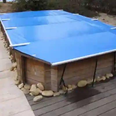Bâche à barres Wood Securit Plus pour piscine bois