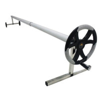 Enrouleur bâche à bulles 4 à 5m de large pour piscine