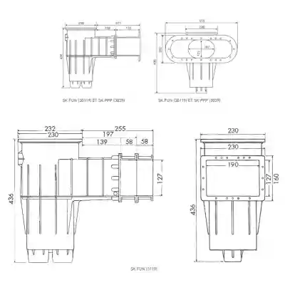 Skimmer Hayward pour piscine bois - Cofies 3039 