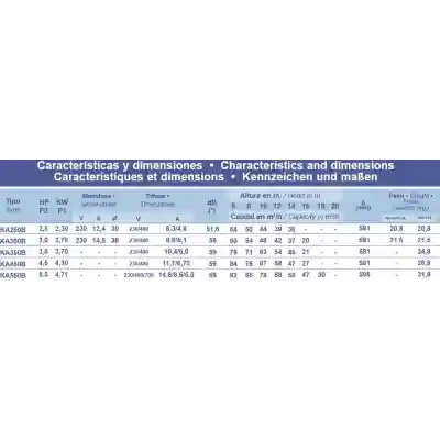 Pompe de nage Kripsol Série Karpa 