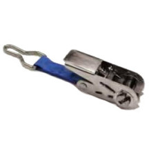 Cliquet inox avec anneau D pour bâche à barres piscine coloris bleu