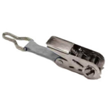 Cliquet inox avec anneau D pour bâche à barres piscine coloris gris