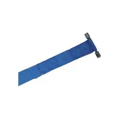 Sangle avec insert inox côté enroulement coloris bleu