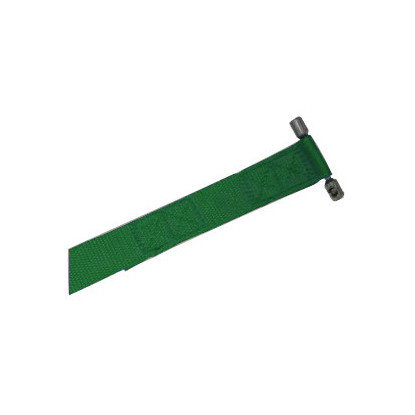 Sangle avec insert inox côté enroulement coloris vert