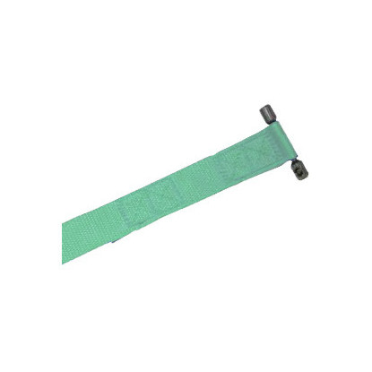 Sangle avec insert inox côté enroulement coloris amande