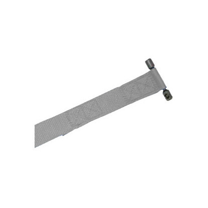 Sangle avec insert inox côté enroulement coloris gris