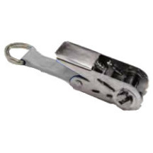 Cliquet inox avec demi lune coloris gris