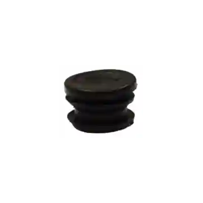 Bouchon tube rond noir pour bâche à barres de piscine