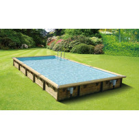 Piscine bois Ubbink Linea 8,00 x 5,00 x h1,40m