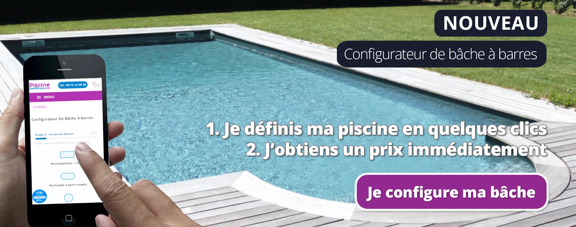 Configurateur bâche à barres Configurateur bâche à barres
