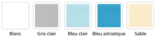 Coloris du liner PVC armé Alkorplan 1000 Standard uni 150/100e