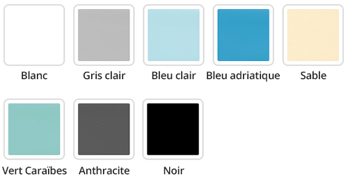 Coloris du liner PVC armé Alkorplan 2000 Verni uni 150/100e