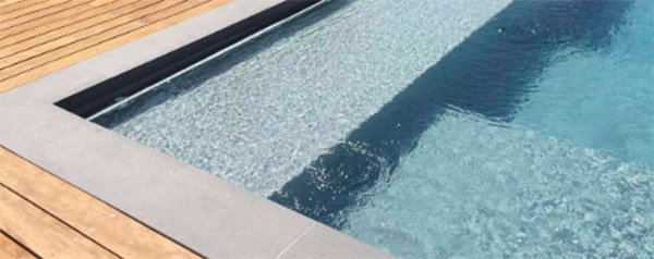 Banquette immergée volet piscine Roussillon