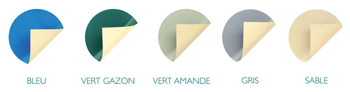 Coloris de la bâche à barres Wood Securit Plus