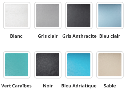 Coloris du PVC armé Alkorplan Relief 180/100e