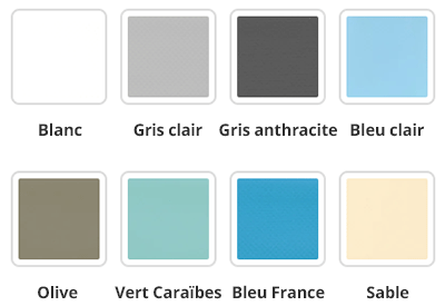 Coloris du PVC armé 150/100e Hydroflex Native standard uni