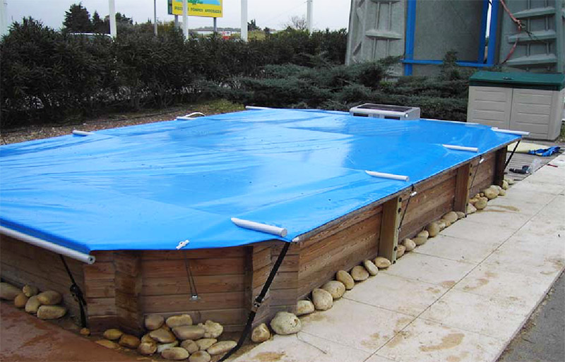 Couverture à barres Wood Securit Plus pour piscine bois