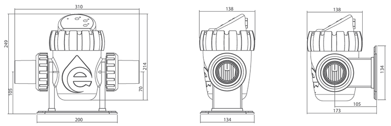 Dimensions de l'électrolyseur SSC Nano :