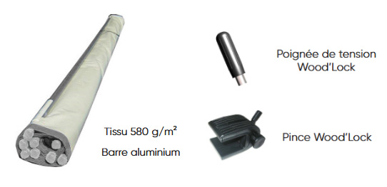 Éléments livrés avec la CovBar Essentiel Hors sol