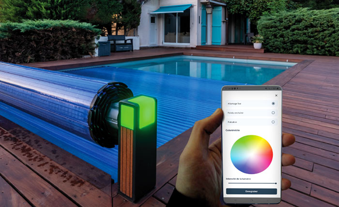 Réglage de l'éclairage des pieds supports Open DSign depuis votre smartphone