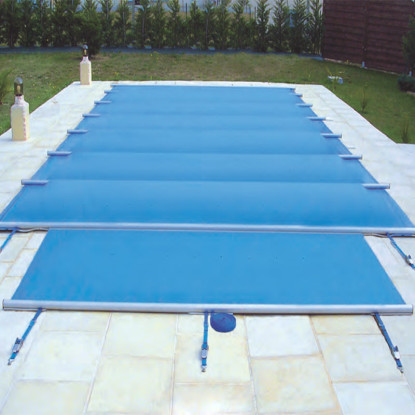 Bâche à barres Securit Pool Littoral bleu opaque