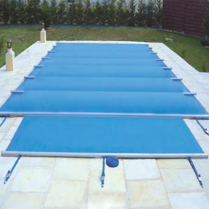 Bâche à barres Securit Pool Summum bleu opaque