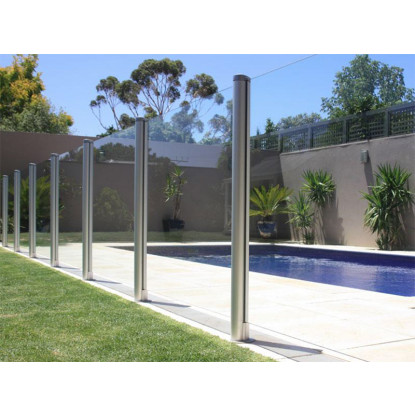 Barrière de sécurité piscine en verre / aluminium