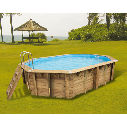 Piscine bois Ubbink Azura 4,90 x 3,00 m