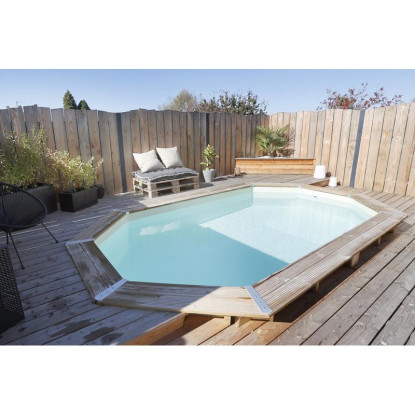 Piscine bois Ubbink Sunwater 4,90 x 3,00 x h1,20m