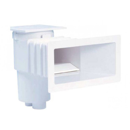 Skimmer rectangulaire béton - Blanc