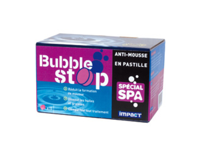 Anti-mousse pour Spa en pastilles Bubble Stop Impact