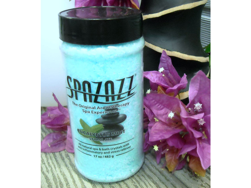 Parfum spa Spazazz cristaux menthe eucalyptus 